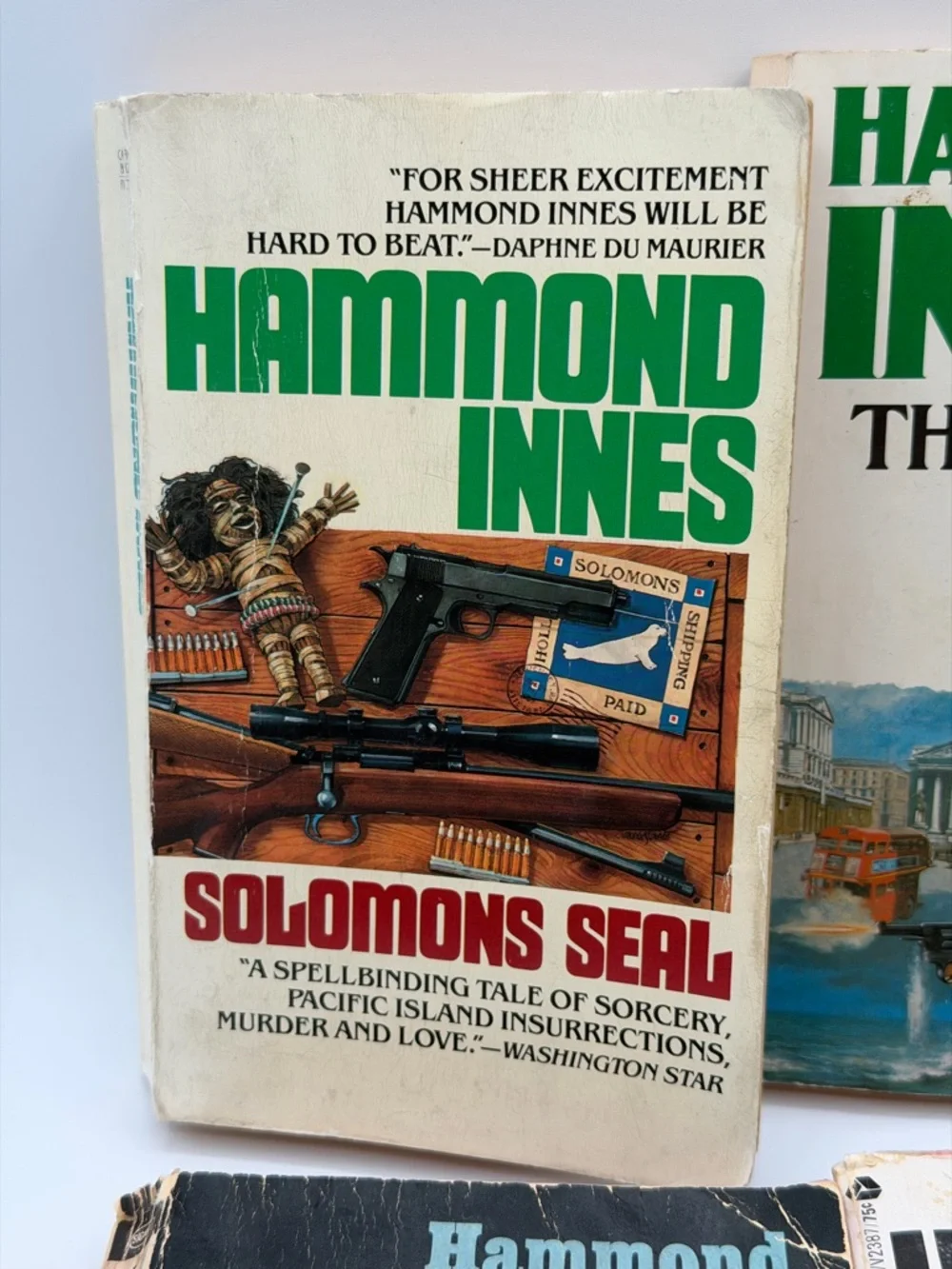 Lot of 4 Hammond Innes Various Paperback Books - Trojan Horse/Angry/Strode/Seal